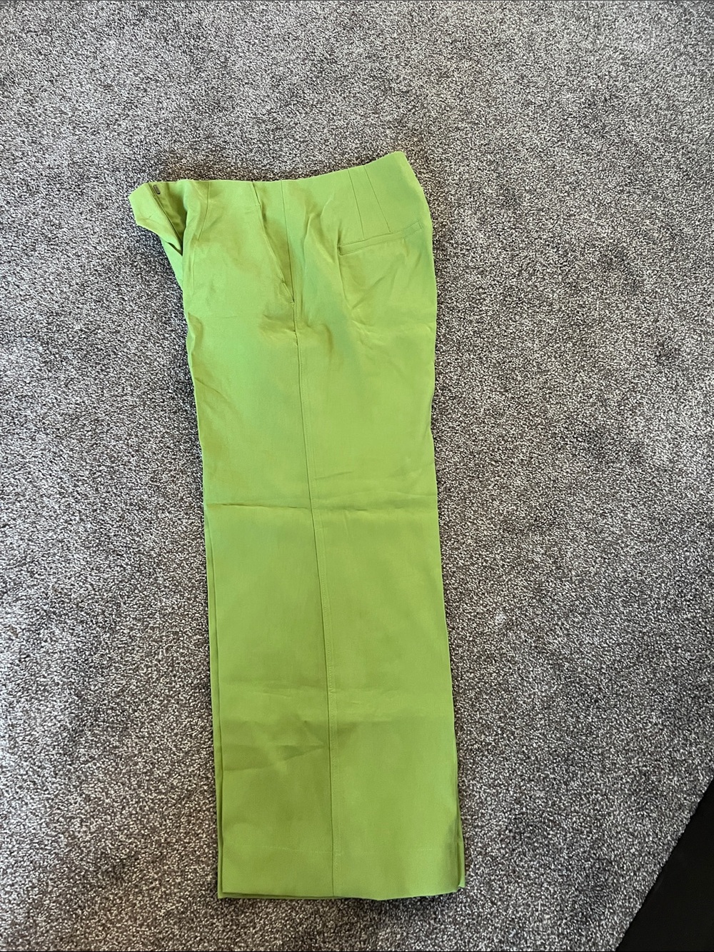 Dynamite Straight Leg Pants in Bright Lime Green